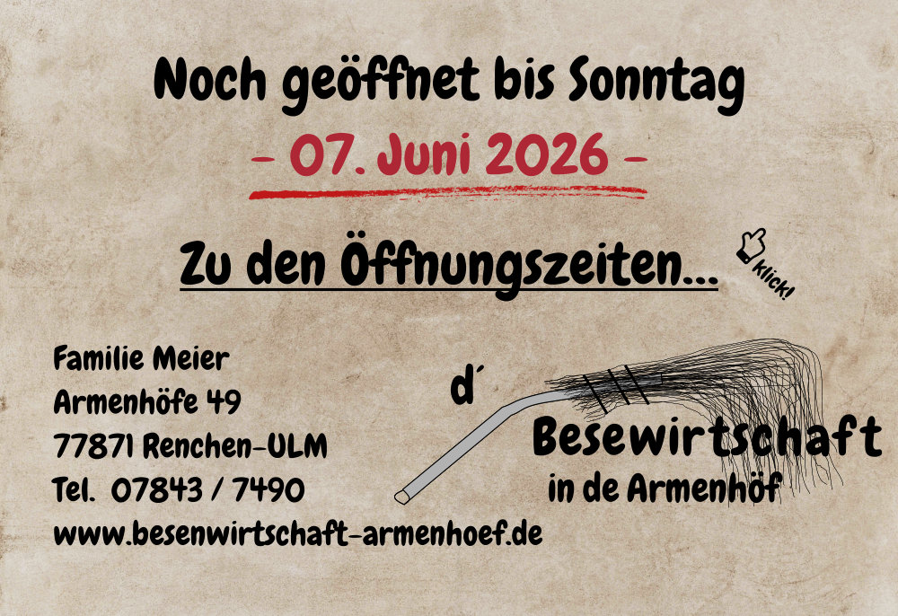 Geöffnet bis 07. Juni 2026